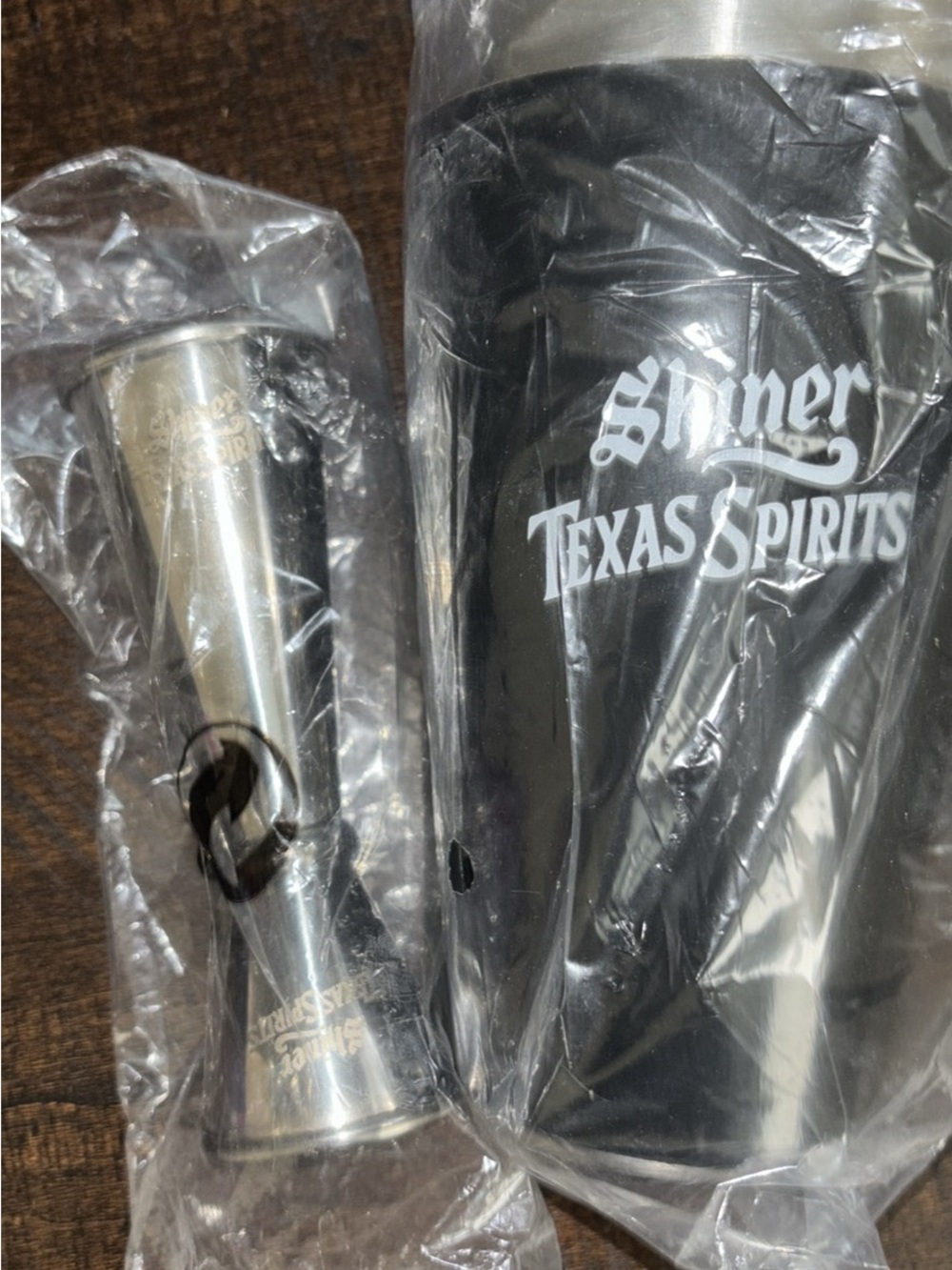 Shiner Texas Spirits Black Tumbler with Stainless Jigger